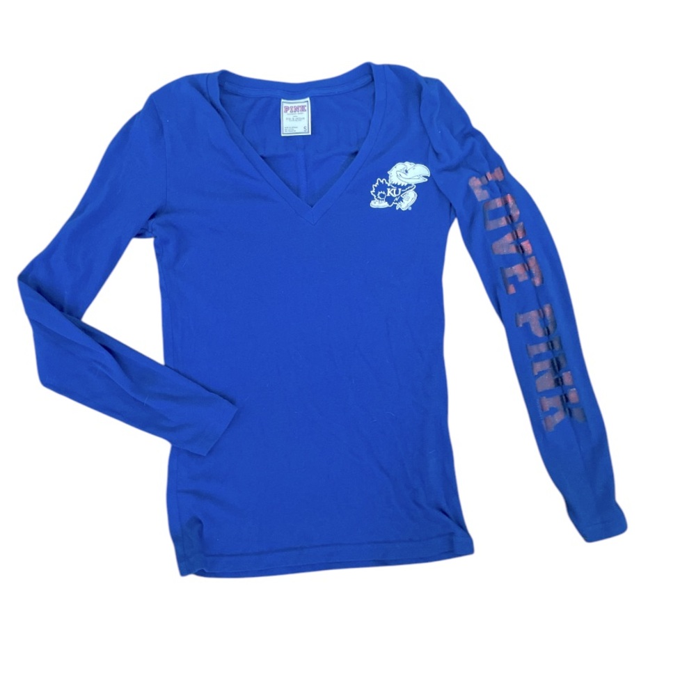 PINK➕5TH & OCEAN Kansas Jayhawks Graphic Tee
